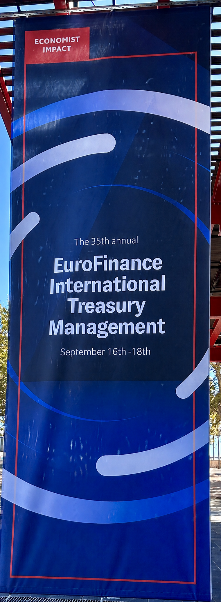 Economist Impact banner for The 35th annual EuroFinance International Treasury Management, September 16th-18th.
